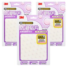3M 防滑貼片 6片, 3包, 透明