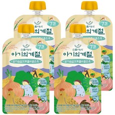 Ecomom Meal 嬰兒的季節中期雞胸肉花椰菜稀粥, 100g, 4個