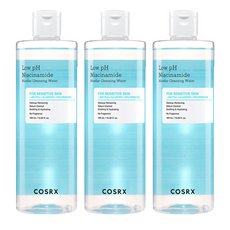 COSRX 弱酸性菸鹼醯胺膠束卸妝水, 3個, 400ml