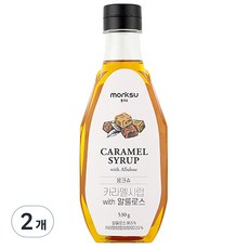 헬스레시피 몽크슈 카라멜시럽 WITH 알룰로스, 530g, 2개