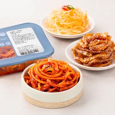 맛다린 진미채 90g + 오징어채조림 70g + 쥐포채간장조림 90g 밑반찬 3종 B세트, 1세트