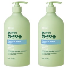 그린핑거 힘센보습 에센셜 바디워시, 500ml, 2개 2개, 500ml