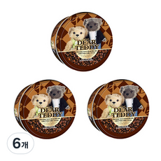 VFOODS 디어테디 플라워비스킷 커피크림, 150g, 6개