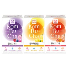 아워티 콤부차 자몽 5g x10p + 아워티 콤부차 베리 5g x10p + 아워티 콤부차 레몬 5g x10p, 1세트