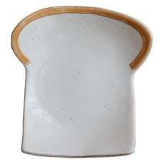 日本 美濃燒 吐司造型筷架 6x5.5xH1.3cm 陶瓷, 吐司, 1個