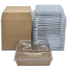 Urban Flare 方形三明治容器, 100個, 1入