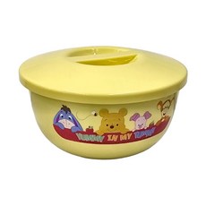 Winnie the Pooh 小熊維尼 不鏽鋼環保隔熱碗, 800cc, 附蓋, 1個