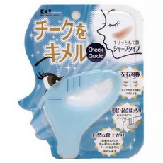 貝印 Kai 腮紅均勻輔助器 KQ-1046, 三角形, 輕鬆打造自然紅潤妝感, 1個