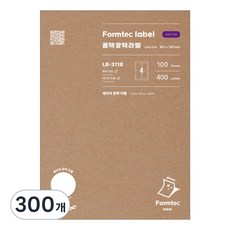 Formtec 雷射光澤標籤 LB-3118, 四格, 300個