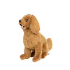 한사토이 동물인형 골든리트리버 Golden Retriever, 28cm, 브라운 (6184)