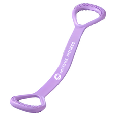 MICHAEL FITNESS 麥克健身 一字拉力器 25磅加厚 矽膠材質, 紫色, 500 x 103 x 3.4mm, 1個