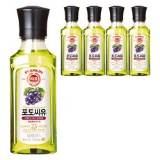 해표 포도씨유, 250ml, 5개