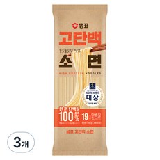 샘표 고단백 소면, 3개, 400g