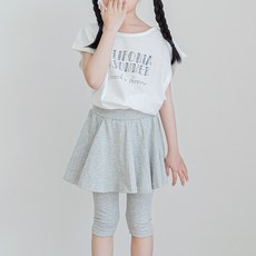 URAVI 女童款7分緊身褲喇叭裙