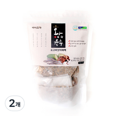 바비조아 왕의 육수 표고버섯 야채팩 15p, 225g, 2개