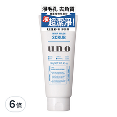 uno 新淨洗顏乳, 130g, 6條
