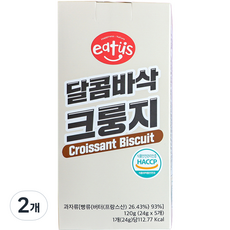 달콤누룽지스낵과자g 이더스 달콤바삭 크룽지 과자 5p 120g 2개