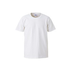 United Athle 4252-1 厚磅短T, 美國棉製作 棉柔舒適, 圓筒設計 腋下無線縫合, 領口雙縫 耐用耐穿, 7.1oz重磅, XL, 白色