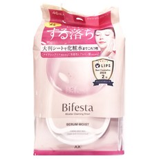 Bifesta 碧菲絲特 即淨保濕卸粧棉 水嫩 粉色, 大尺寸柔軟棉片 46枚入, 46片, 1包