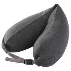 MUJI 無印良品 微粒貼身靠枕 附帽, 深灰色