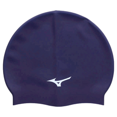 Mizuno 美津濃 SWIM 矽膠泳帽 N2TWB55300-14, 丈青白, 1個