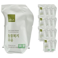 올가홀푸드 동물복지 우유, 12개, 200ml