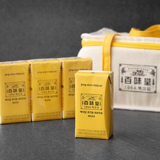 백미당 유기농 네모우유 바나나 125ml x 15p + 보냉백 세트, 1세트