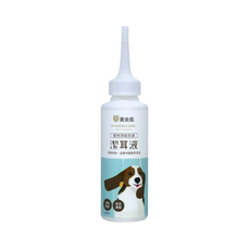黃金盾 寵物潔耳液, 含歐盟EN/美國USP認證防護因子, 溫和清潔耳垢, 減輕異味, 水性基底, 100ml, 1瓶