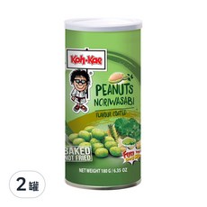 Koh-Kae 大哥花生豆 山葵味, 泰國原裝進口, 香脆酥口, 180g, 2罐