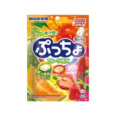 UHA 味覺糖 普超軟糖 水果味, 每一口都能吃到濃郁水果香, Q彈有嚼勁, 獨立包裝分享超方便, 90g, 1袋