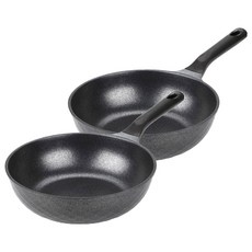 키친아트 인덕션 꼬뜨 실버 궁중팬, 22cm, 2개