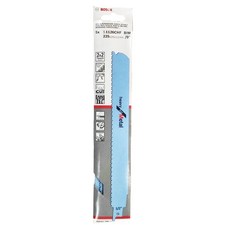 BOSCH 博世 軍刀鋸片 S1126CHF Set 5支, 雙金屬(BIM)鋸片, 全長225mm 工作長175mm, 厚度1.1mm 寬度25mm, 1組