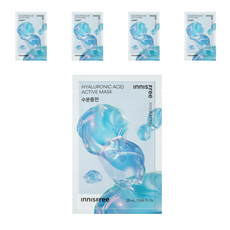 INNISFREE 玻尿酸活性面膜, 5片, 1入