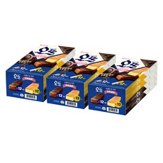 ORION 好麗友 巧克力蛋糕條 12條入+起司蛋糕條 12條入組, 巧克力口味 12入+起司口味 12入, 3組