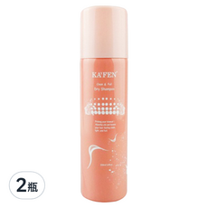 KA'FEN 卡氛 蓬鬆乾洗髮 香檳玫瑰150ml 2入組,免沖洗速淨油頭,植物萃取,維持頭皮清爽, 香檳玫瑰, 150ml, 2瓶