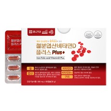 Chong Kun Dang 鍾根堂 鐵葉酸維生素D膠囊Plus, 60顆, 1盒