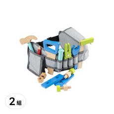 New Classic Toys 玩具 小木匠工具腰帶組, 天然木材與無毒塗料, 適用年齡: 三歲以上, 天空藍, 2組