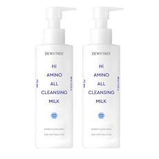듀이트리 하이 아미노 올 클렌징 대용량 밀크, 400ml, 2개 2개, 400ml