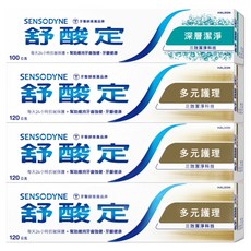 SENSODYNE 舒酸定 長效抗敏牙膏4件組, 1組
