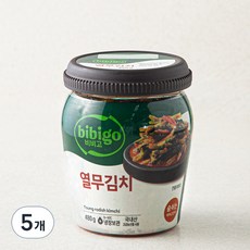 비비고 열무 단지 김치, 480g, 5개