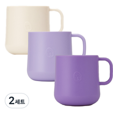 네스틱 유아컵 3p 세트, 바닐라 + 라일락 + 퍼플, 2세트, 200ml 바닐라, 라일락, 퍼플, 2세트