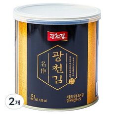 광천김 명작 캔김, 30g, 2개