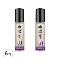 세이프케어코리아 릴랙싱 푹잠 아로마 오일 라벤더 유칼립투스 아로마향, 10ml, 6개