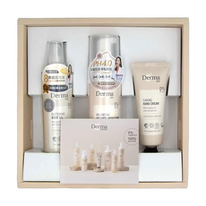 Derma Eco植萃呵護 禮盒 Set, 內含有機蘆薈護手霜、私密處潔淨慕斯、有機蘆薈保濕潔顏露, 1盒