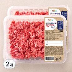 딜리조이 호주산 소고기 앞다리살 다짐육 (냉장), 400g, 2개