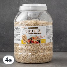 라이트잇 바로먹는 퀵 오트밀, 2kg, 4통