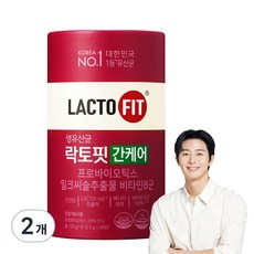 종근당건강 락토핏 간케어 유산균 60p, 120g, 2개