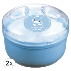 KU.KU.酷咕鴨 粉撲盒 ku5304 2入組 嬰兒粉撲 寶寶護膚 乾爽舒適, 2入
