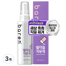 바렌 발 각질지우개 풋 소프트너 100ml, 1개입, 3개