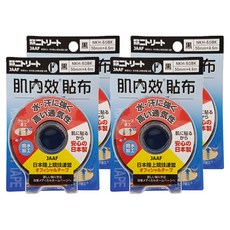 Nitto 日東 肌內效貼布, 50mm x 4.6m, 黑, 防水高透氣, 日本製, 4個